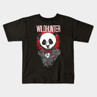 Wild Hunter Panda Kids T-Shirt